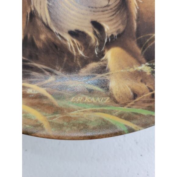 Edwin Knowles Caught in the Act - The Golden Retriever by Lynn Kaatz Plate 8.8" - Picture 5 of 8